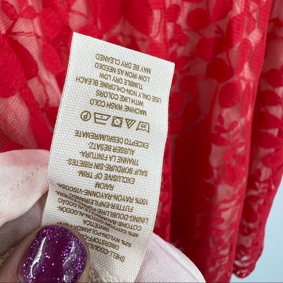 Free People Red Lace Dress - Picture 7 of 11